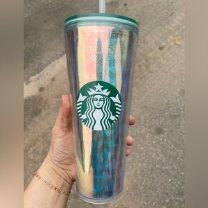 Starbucks Mermaid Tumbler 24 fl oz Iridescent Siren Scales Venti Cold Cup